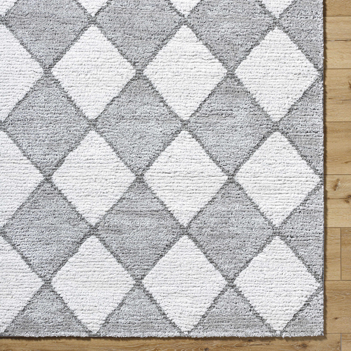 Aideen Gray Shag Area Rug - Clearance