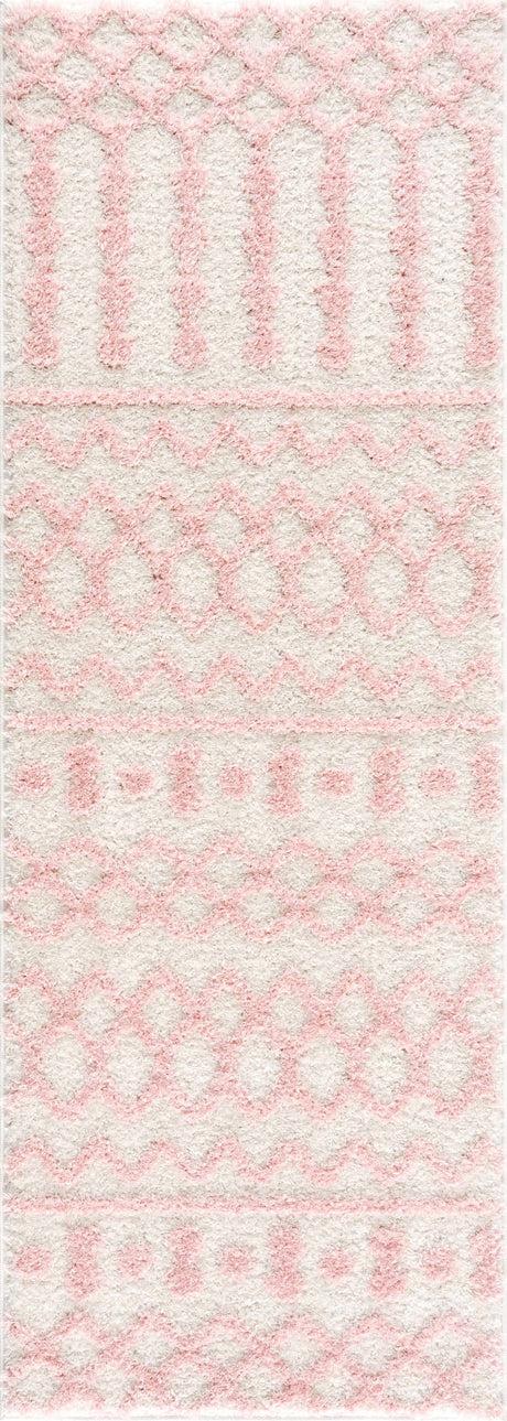 Darva Pink Plush Area Carpet