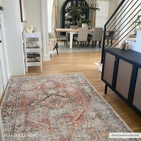 Eira Distressed Washable Rug - Clearance