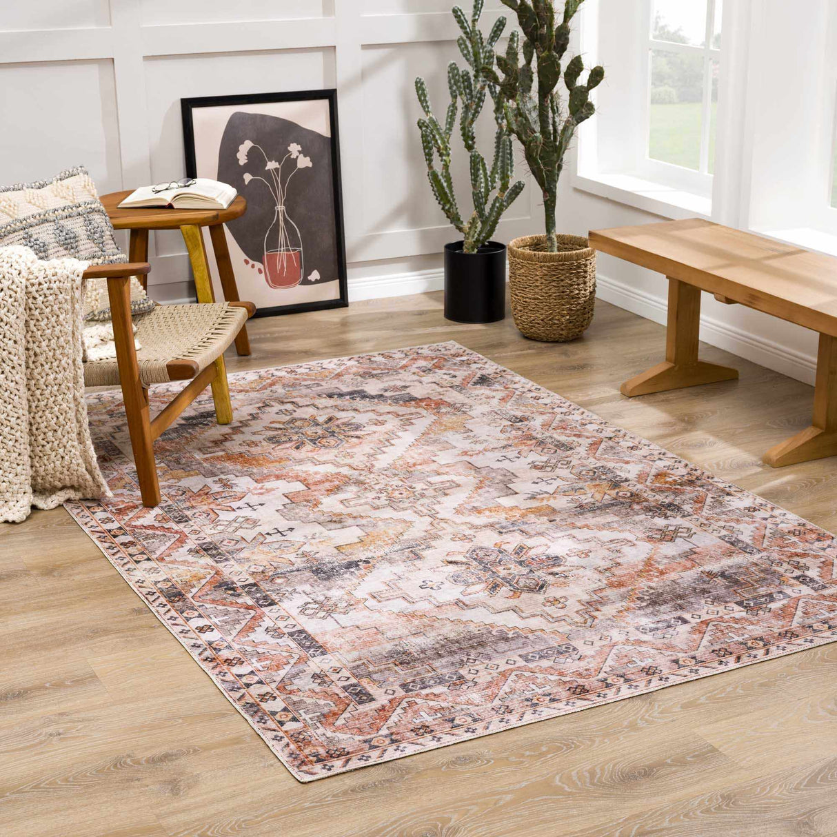 Isugod Washable Area Rug - Clearance