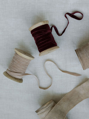 Hand Dyed Velvet Ribbon