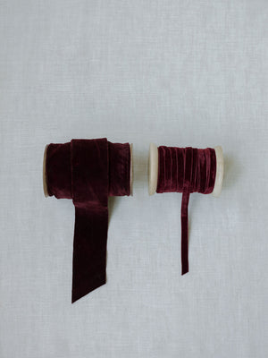 Hand Dyed Velvet Ribbon