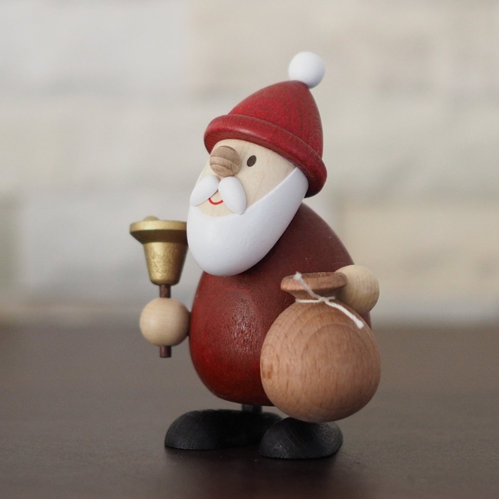 Weihnachtsmann Collectibles - Santa and Bell with Tree