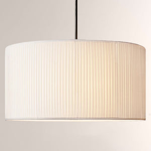 19 Silk Drum Pendant Light 3-Light E26 Brass Bronze Fixture