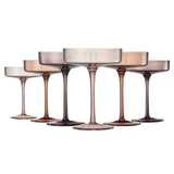 Fortuna Champagne Coupe Cocktail Glassware, Set of 6