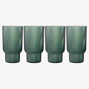 Khen Site Eze Acrylic Ribbed Highball Glassware - view 2