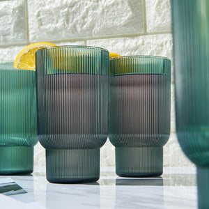 Khen Site Eze Acrylic Ribbed Highball Glassware - view 3