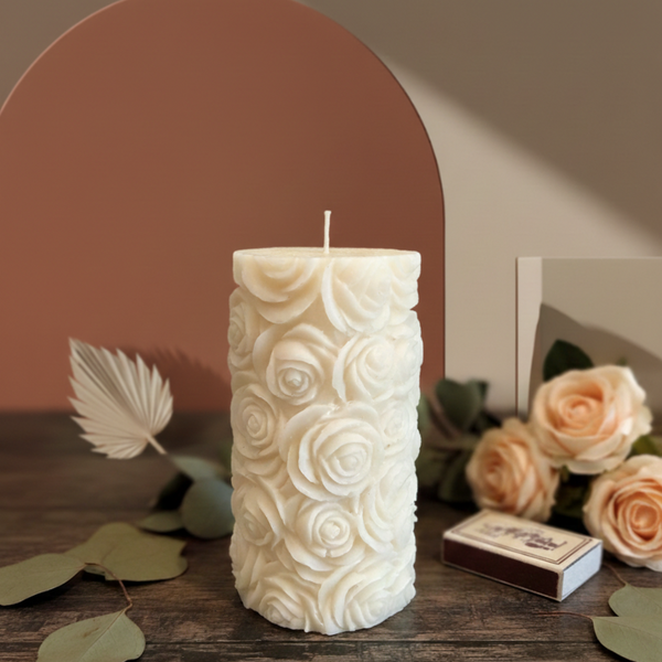 Botanical Rose Candle