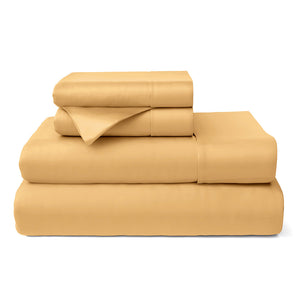 100% Bamboo Viscose Bed Sheet Set - Hypoallergenic & Cooling
