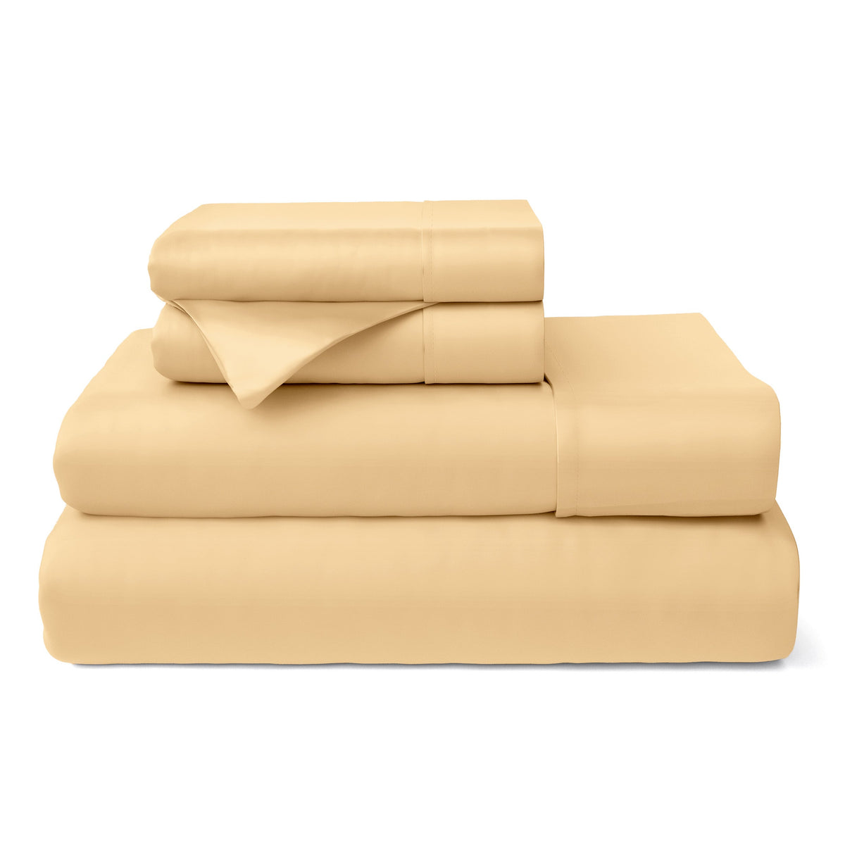 Cosy House Collection 100% Bamboo Bed Sheets in Peachy Orange