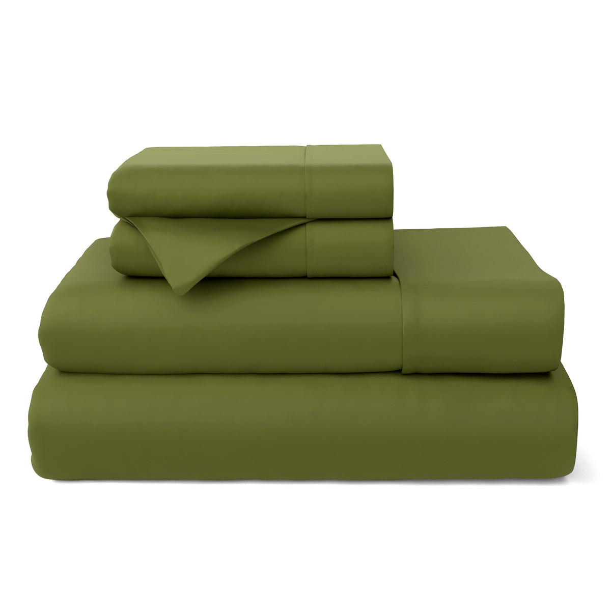 Cosy House Collection 100% Bamboo Bed Sheets in Sage Green