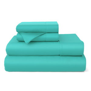 100% Bamboo Viscose Bed Sheet Set - Hypoallergenic & Cooling