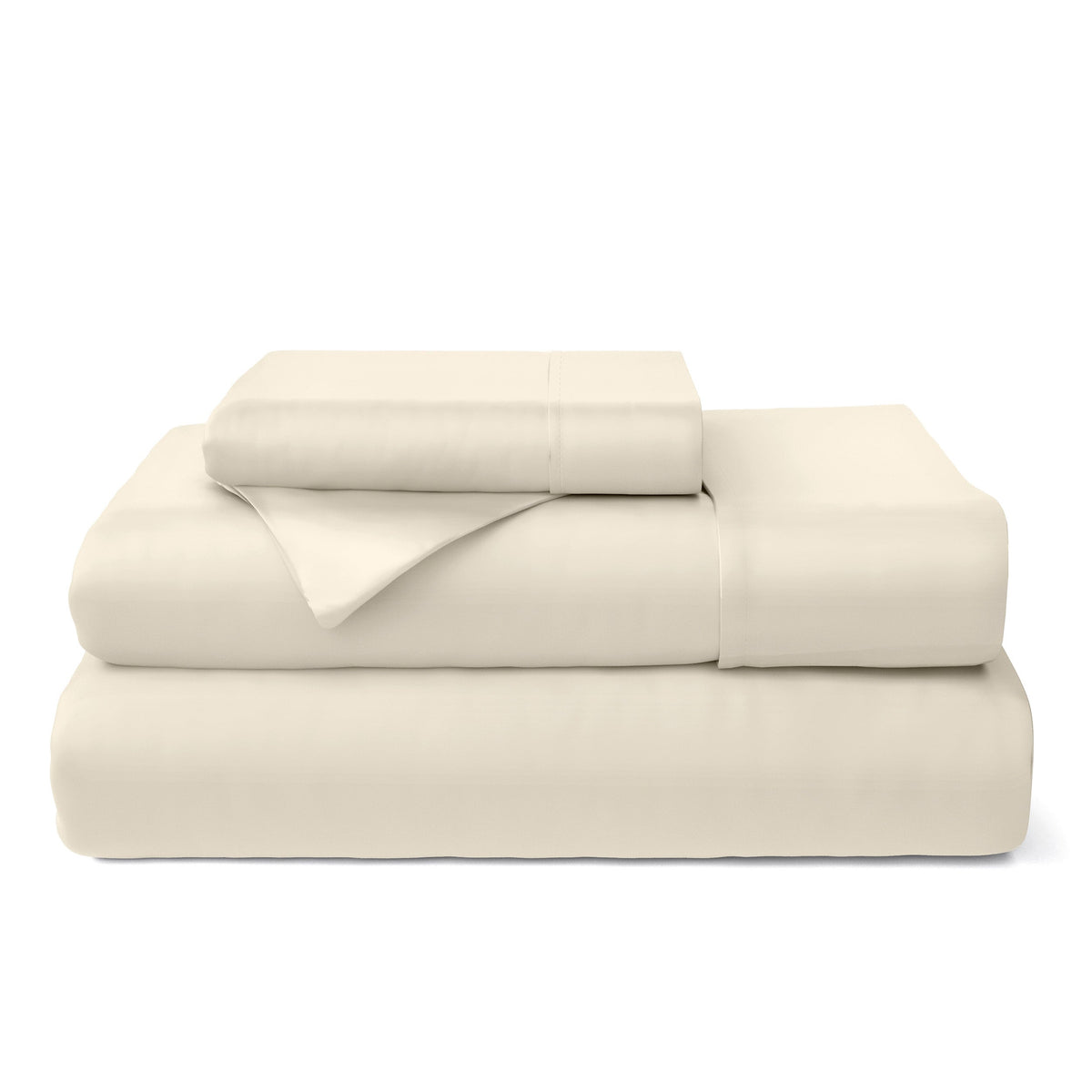 Cosy House Collection 100% Bamboo Bed Sheets in Cream - view 2