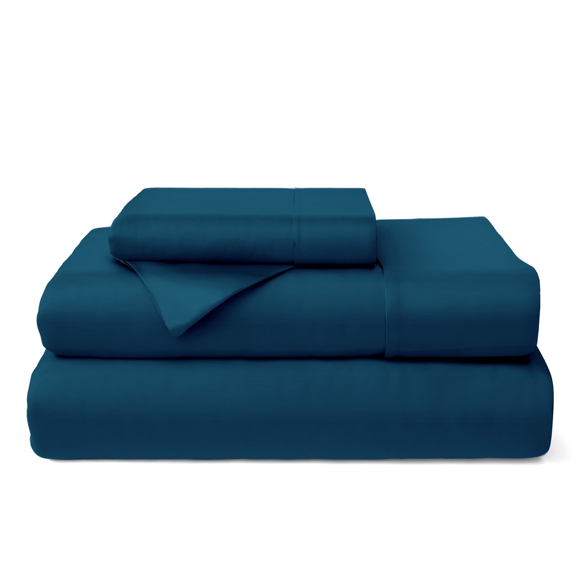 Cosy House Collection 100% Bamboo Bed Sheets in Marine Blue - view 2