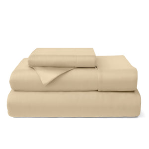 Cosy House Collection 100% Bamboo Bed Sheets in Tan - view 2