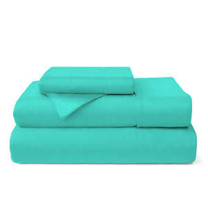 Cosy House Collection 100% Bamboo Bed Sheets in Turquoise - view 2