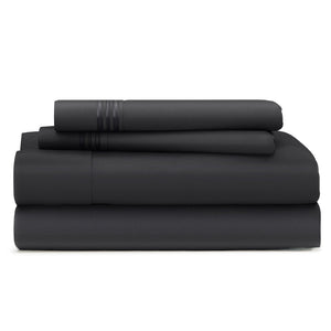 Cosy House Collection Everyday Bed Sheets in Black