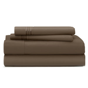Cosy House Collection Everyday Bed Sheets in Chocolate