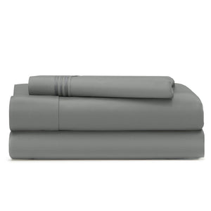 Cosy House Collection Everyday Bed Sheets in Grey - view 2