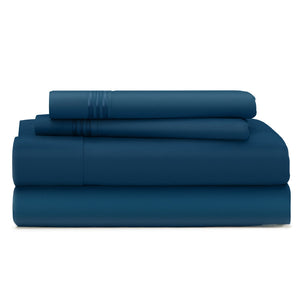Cosy House Collection Everyday Bed Sheets in Royal Blue