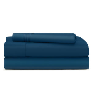 Cosy House Collection Everyday Bed Sheets in Royal Blue - view 2