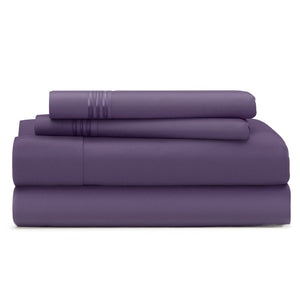 Cosy House Collection Everyday Bed Sheets in Purple