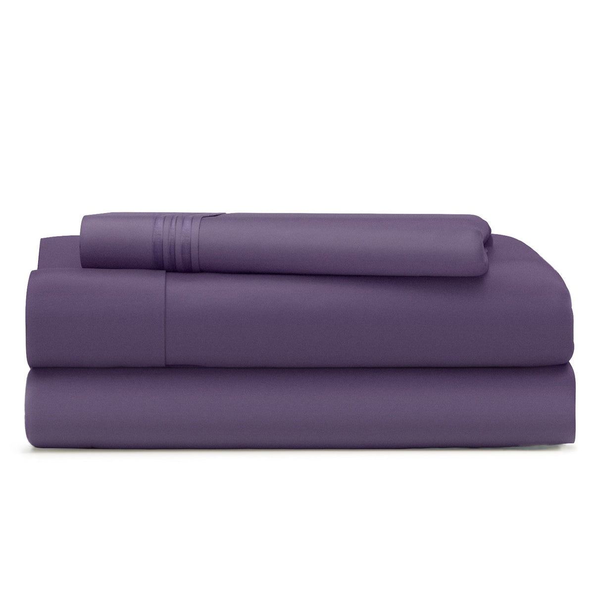 Cosy House Collection Everyday Bed Sheets in Purple - view 2