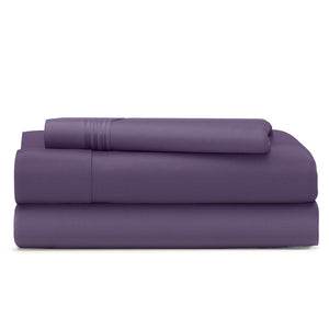 Cosy House Collection Everyday Bed Sheets in Purple - view 2