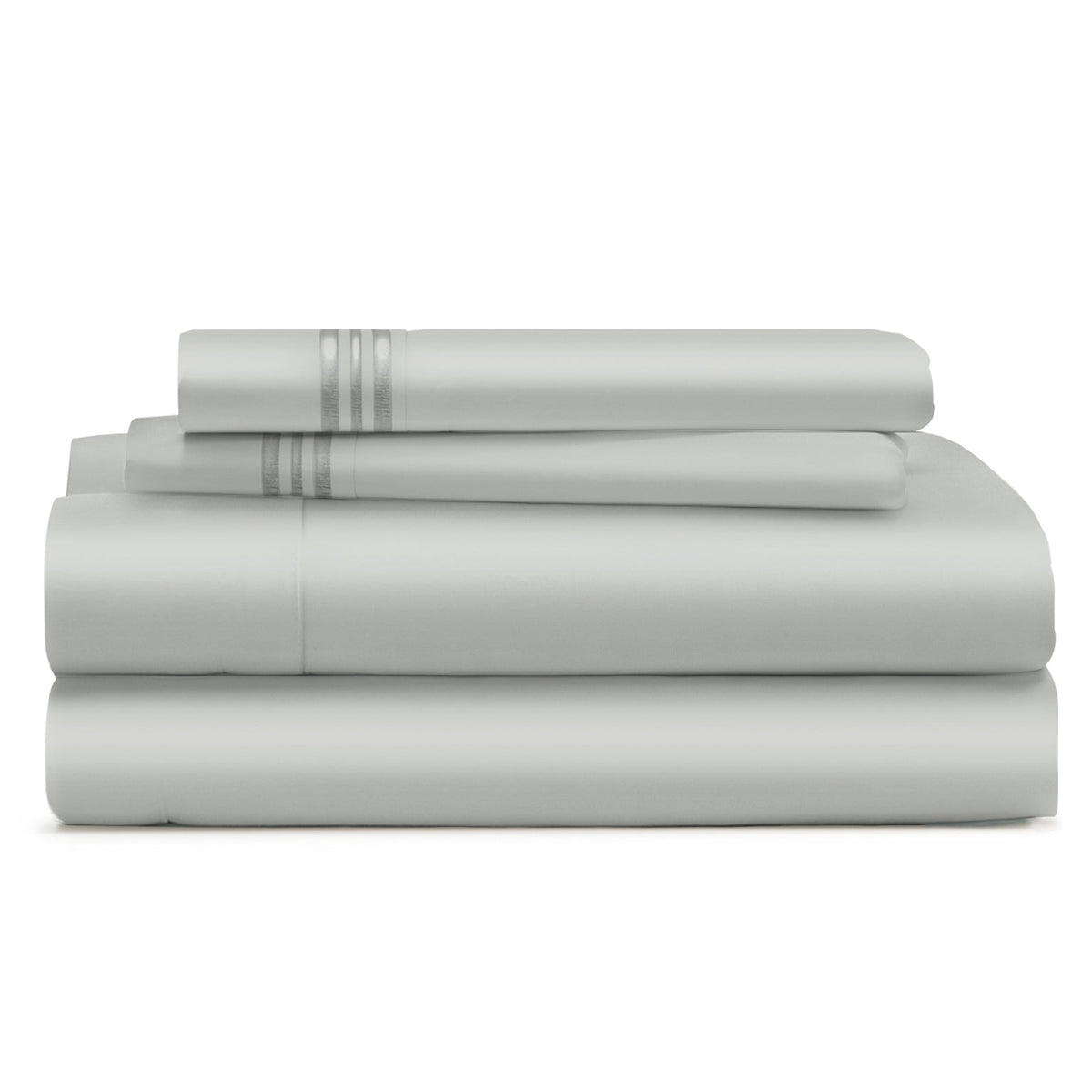 Cosy House Collection Everyday Bed Sheets in Silver