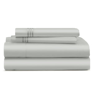 Cosy House Collection Everyday Bed Sheets in Silver