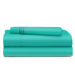 Cosy House Collection Everyday Bed Sheets in Turquoise - view 2