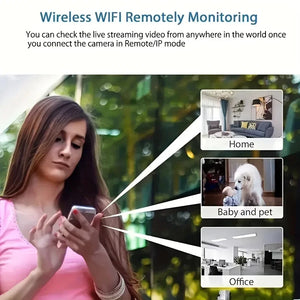 1080P HD Mini WiFi Security Camera Indoor Baby Monitor Night Vision IP Cam