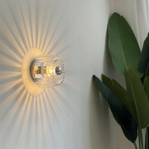 LED Bauhaus Glass Wall Lamp Nordic Retro Modern Living Room Hallway Light