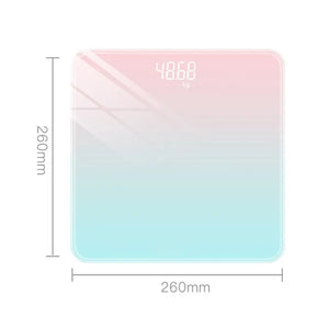 Digital Bathroom Scale Glass LED Display Body Weight Scale Smart Electronic Balance