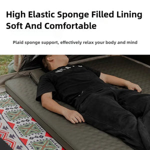 MOUNTAINHIKER Self-Inflating Camping Mattress 10cm Thick Foldable Air Sleeping Pad