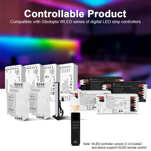 GLEDOPTO WiFi RGB LED Light Remote Control ESP NOW App Brightness 4 Scenes 50M