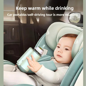 Portable Baby Bottle Warmer USB Travel Milk Warmer with LCD Temperature Control