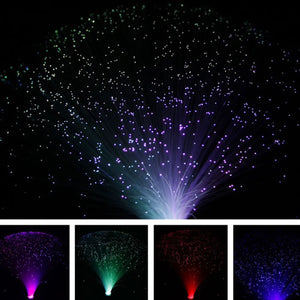 LED Fiber Optic Star Lamp Multicolor Night Light Wedding Centerpiece Decor