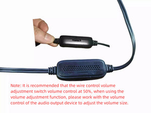 Computer Speaker Stereo Sound with Microphone – 3.5mm AUX PC Speaker for Home