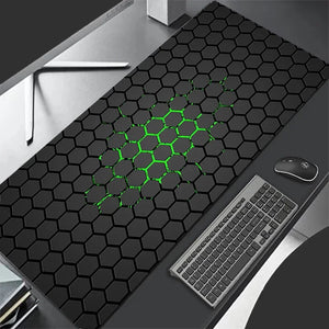 XXL Extended Gaming Mouse Pad Large Desk Mat Keyboard Pad Non-Slip Hexagon Design