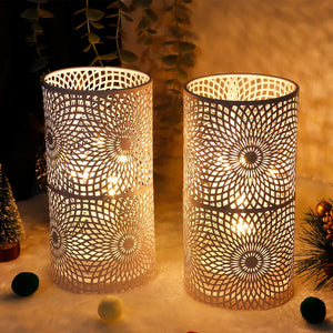 2Pcs Battery LED Table Lamps – Modern Cylinder Cordless Lights for Home & Wedding