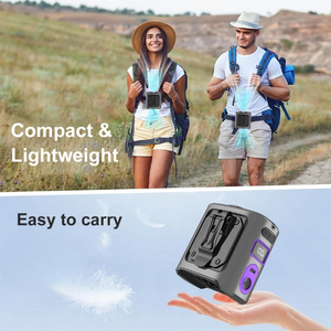 Portable Waist Fan 8000mAh Semiconductor Cooling 100-Speed