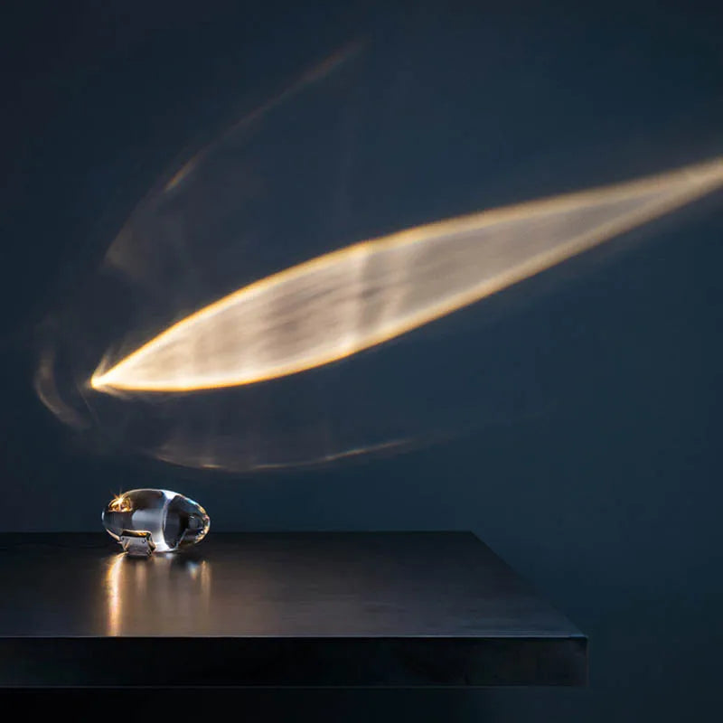 Italian Designer LED Crystal Table Lamp Egg Shape for Bedroom Decor & Gifting
