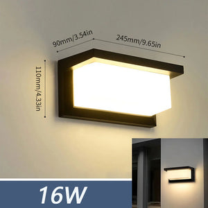 LED Outdoor Wall Light – IP66 Waterproof Motion Sensor Lamp for Porch & Garden