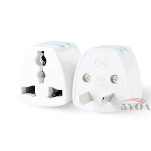 Universal Travel Plug Adapter EU US AU to UK 3 Pin AC Power Converter