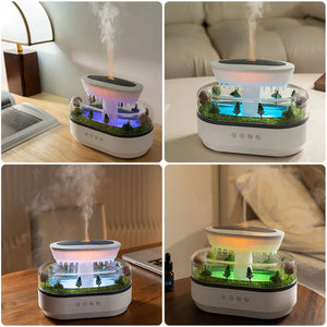Cloud Rain Humidifier Rainfall Aromatherapy Diffuser with 7 Color Light for Home