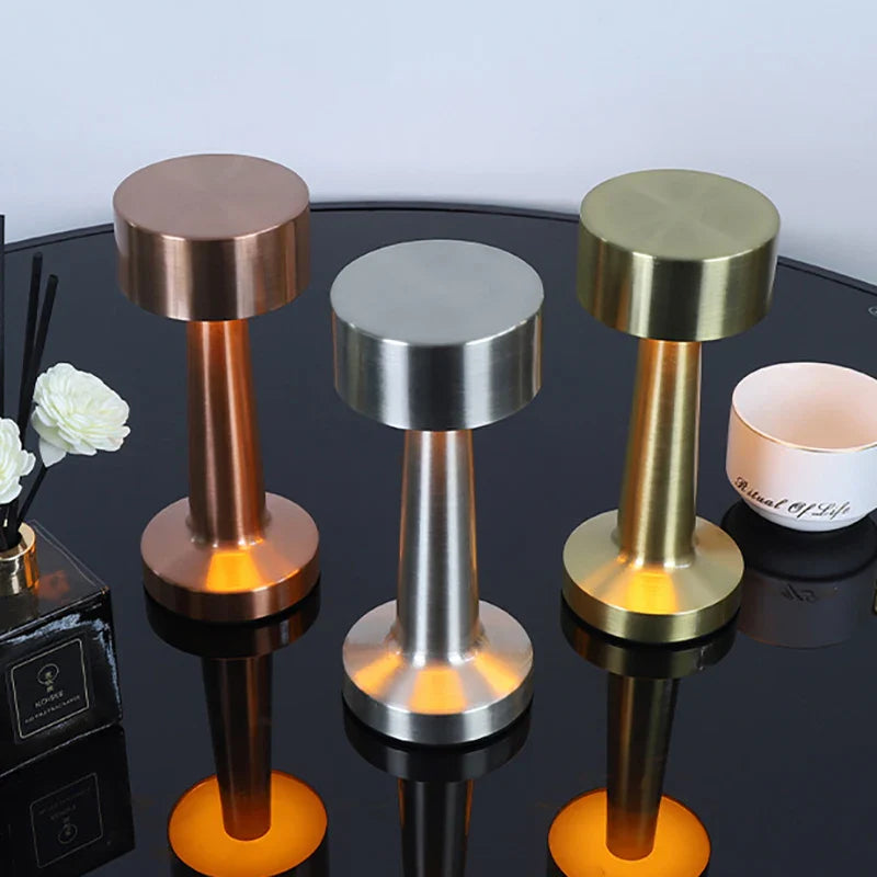 Rechargeable LED Touch Table Lamp USB Desk Light for Bedroom Bar Mood Lighting