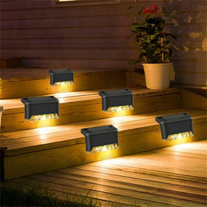 Outdoor Solar Deck Lights – Waterproof LED Fence & Step Lamps for Yard & Pathway