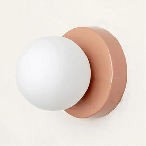 Nordic Glass LED Wall Lamp Orb Sconce for Bedroom Hallway Staircase