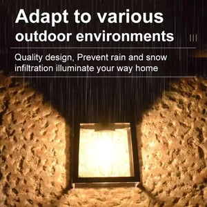 Powerful Solar Wall Light – Waterproof LED Fence Lamp with Light Sensor Outdoor